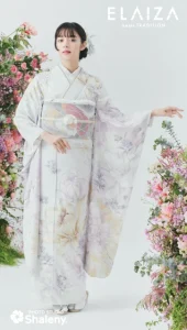 “池田エライザ”の振袖-グレー|成人記念の新作振袖ご紹介 EL-723