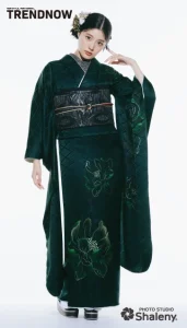 川床明日香 ×TRENDNOW(トレンドナウ)の振袖-緑|ハタチ記念の新作振袖ご紹介 TN-261