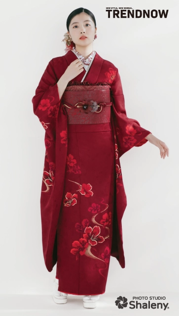 川床明日香 ×TRENDNOW（トレンドナウ）の振袖-赤|ハタチ記念の新作振袖ご紹介　TN-270
