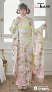 きゅるして×LARME(ラルム)の振袖-黄|ハタチ記念の新作振袖ご紹介 KYU-004