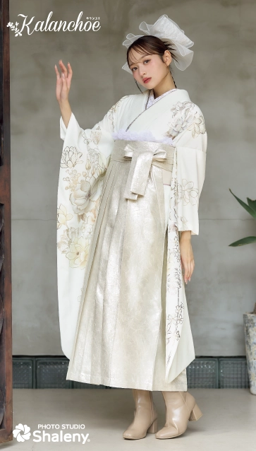 “加藤 栞 × カランコエ”の卒業式袴レンタル｜卒業式の袴ご紹介　KN-06