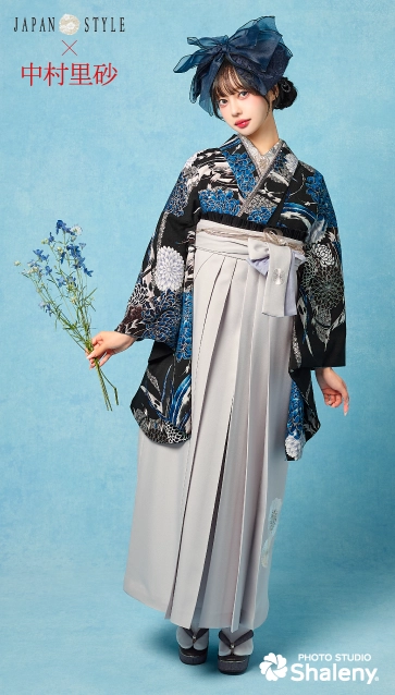 “JAPAN STYLE×中村里砂”の卒業式袴レンタル｜卒業式の袴ご紹介　JN-61