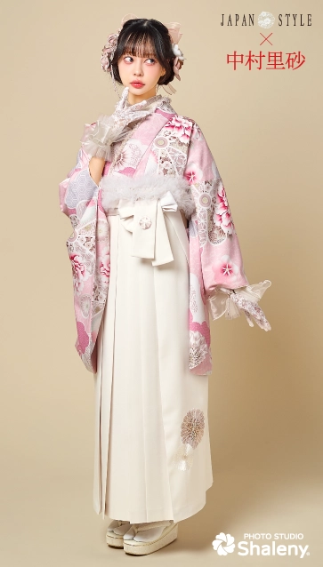 “JAPAN STYLE×中村里砂”の卒業式袴レンタル｜卒業式の袴ご紹介　JN-64