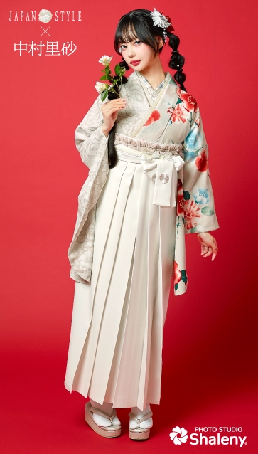 “JAPAN STYLE×中村里砂”の卒業式袴レンタル｜卒業式の袴ご紹介　JN-66