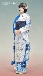 “Kami Shibai-story of- ano”の振袖-白|成人記念の新作振袖ご紹介 ANO-401