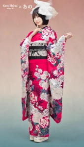 “Kami Shibai-story of- ano”の振袖-赤|成人記念の新作振袖ご紹介 ANO-405