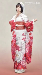 “Kami Shibai-story of- ano”の振袖-白|成人記念の新作振袖ご紹介 ANO-407