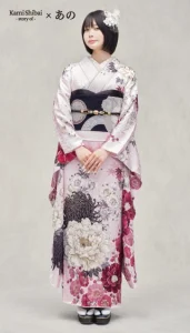“Kami Shibai-story of- ano”の振袖-ピンク|成人記念の新作振袖ご紹介 ANO-409