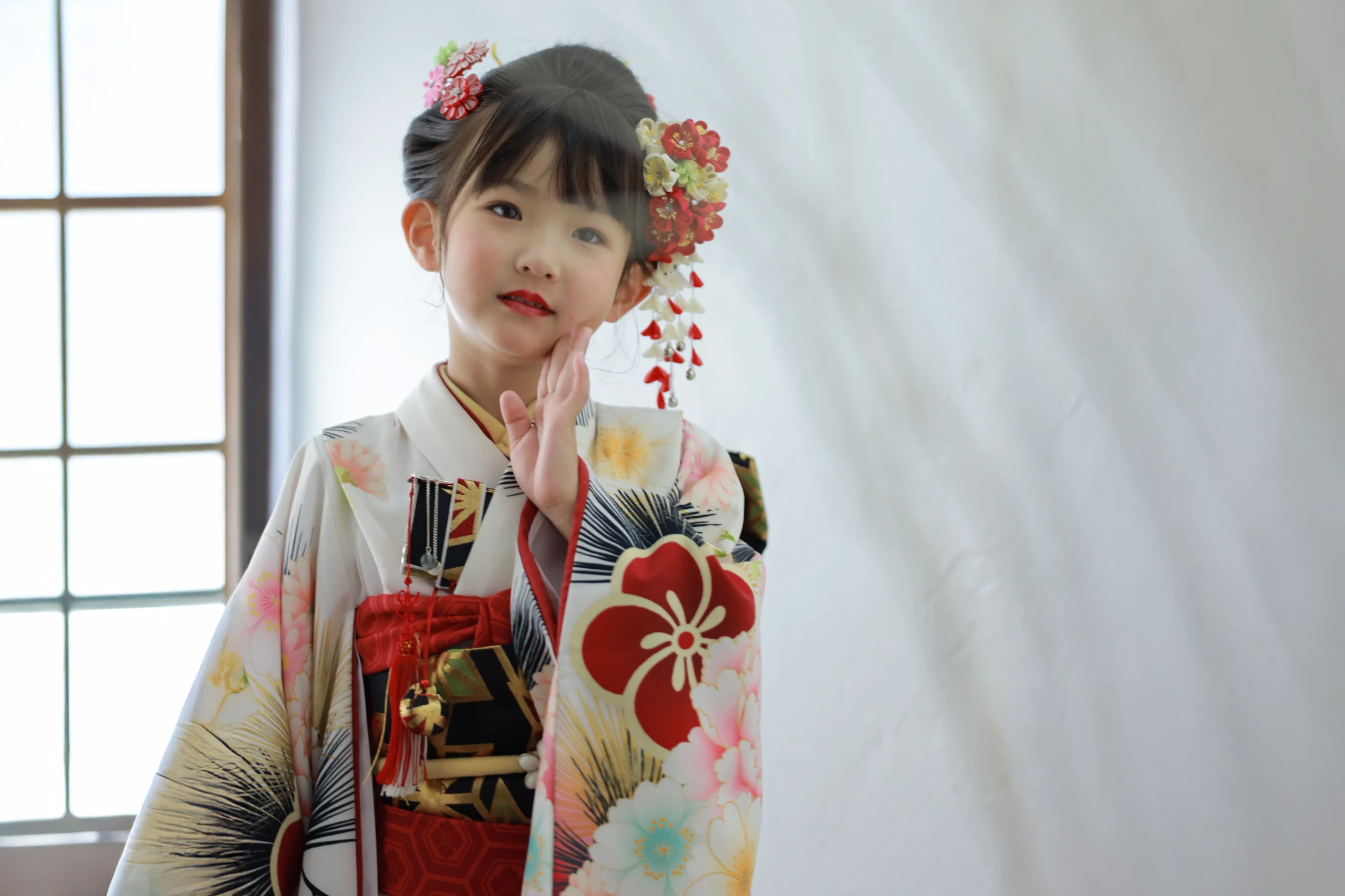 シャレニーで衣裳選択、髪型、メイクをして七五三撮影行った7歳の女の子｜写真撮影をした親子の感想⑥