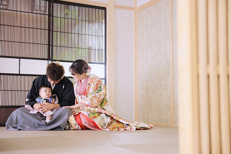 子供と撮影③ | 赤ちゃんと3人で特別なウェディングフォトを作りませんか？ | 子供と一緒の結婚記念日は長野のフォトスタジオシャレニーへ